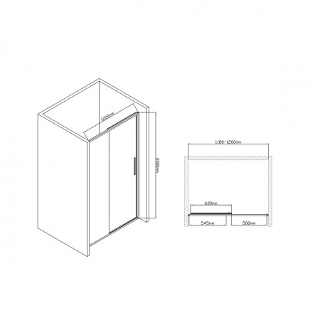 Vincea Slim-U VDS-2SU120CL душевая дверь