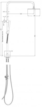 ESKO ST950SQ Душевая стойка