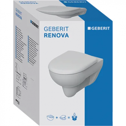 Geberit Renova 500.802.00.1 Унитаз подвесной с сиденьем