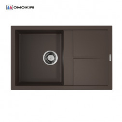 Omoikiri Sumi 79-DC мойка 790x500 темный шоколад