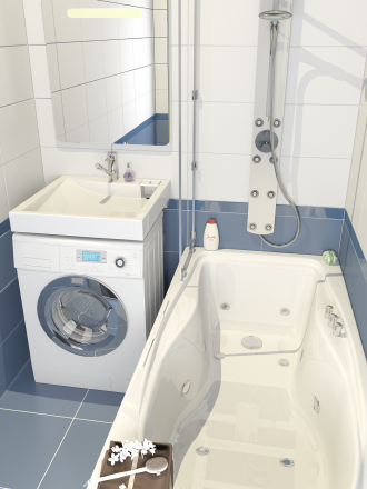 Altasan LUX 60x60 Раковина для монтажа над стиральной машиной