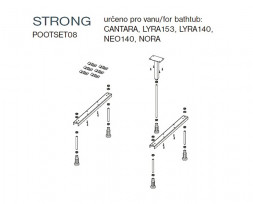 Riho Special Strong 08 Ножки для ванн (Lyra, Nora, Neo 140)) 