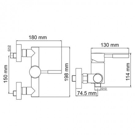 Wasserkraft Main 4102 Смеситель для душа