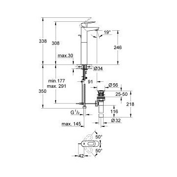 GROHE BauLoop 32856000 смеситель для раковины