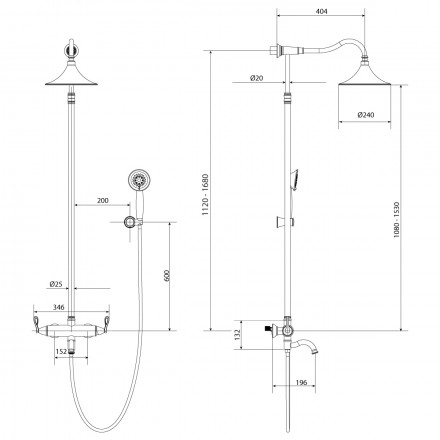 Lemark Prime LM6162BRG смеситель для ванны и душа