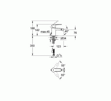 Grohe Eurostyle Cosmopolitan 33566002 Смеситель для биде