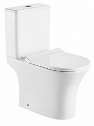 Azario Fretta Round AZ-1217A Унитаз напольный с бачком и сиденьем микролифт