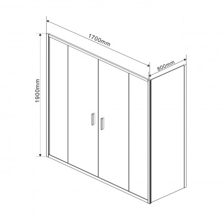 Vincea Garda VSR-1G28017CL душевой уголок
