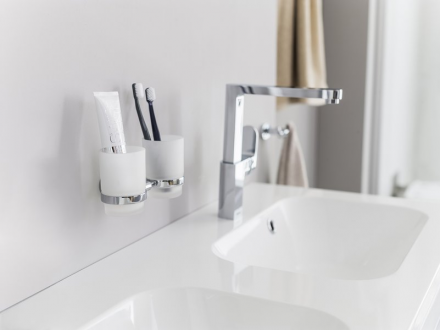 Ravak CR 220.00 Держатель с двумя стаканами (стекло)
