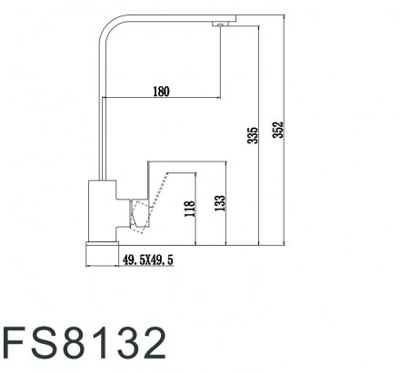 Fmark FS8132H смеситель для кухонной мойки