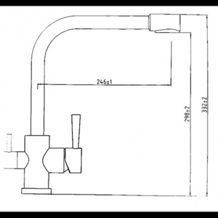KAISER Merkur 26044-10 White Смеситель для кухни