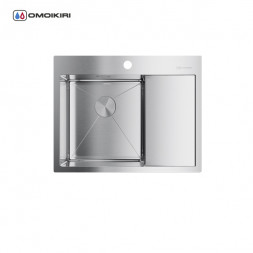 Omoikiri Akisame 65-IN-L мойка 650x510 нержавеющая сталь