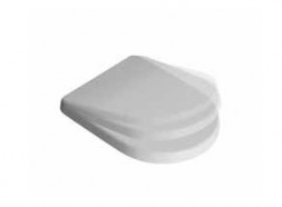 Kerasan Flo 318730 Сидение из термопласта белое матовое с петлями хром с плавным опусканием