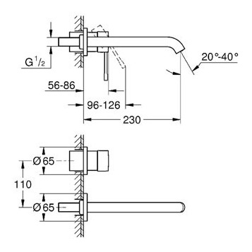 Grohe Essence New 19967001 Внешняя часть смесителя для раковины