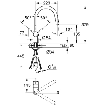 Grohe Minta 32321002 Смеситель для кухни