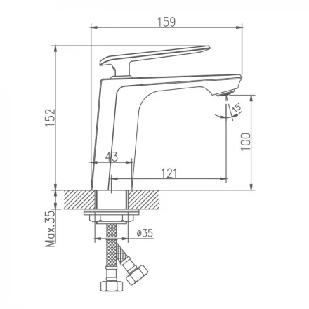 Haiba HB10548-8 Смеситель для раковины