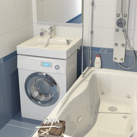 Altasan Quadro 60x60 Раковина для монтажа над стиральной машиной