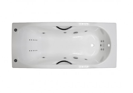 Roca Malibu 160x75 Чугунная ванна с гидромассажем