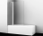 Wasserkraft Berkel 48P02-110L Matt glass Fixed Стеклянная шторка для ванны