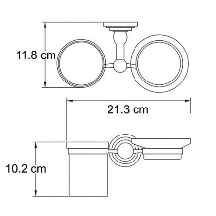 Wasserkraft Isar К-7326 Держатель стакана и мыльницы