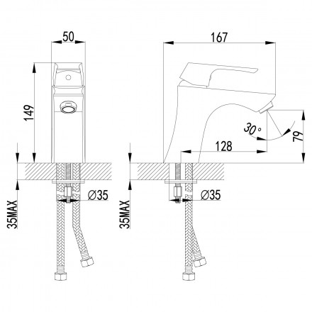 Lemark Unit LM4506C смеситель для раковины