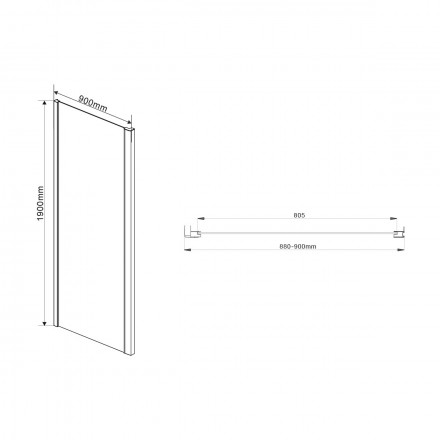Vincea Intra VSR-1I809090CH душевой уголок