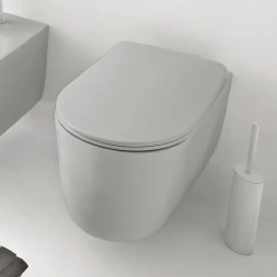 KERASAN Nolita А0002413610 Унитаз безободковый подвесной серый
