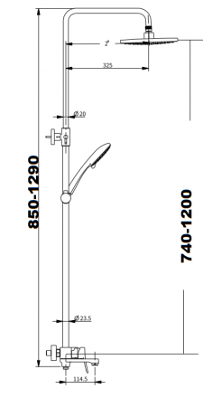 Savol SK-H3401 душевая система