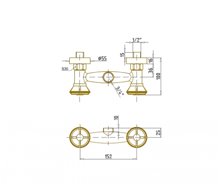 Bronze de Luxe 10118R Душевая стойка