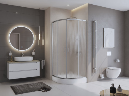 BelBagno UNO-195-R-2-90-CH-CR душевой уголок