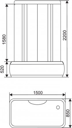 Arcus AS-125 Душевая кабина 150x85