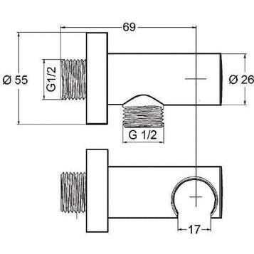 Kludi Bozz 386300576 встраиваемая душевая система