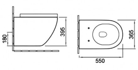 Santiline SL-5002SM-BD Унитаз подвесной с встроенным смесителем и функцией биде