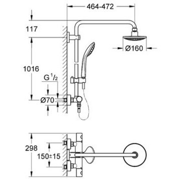 Grohe Euphoria System 180 27296001 Душевая стойка