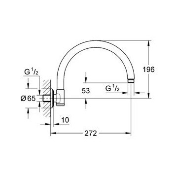 Grohe Rainshower 28384000 душевой кронштейн