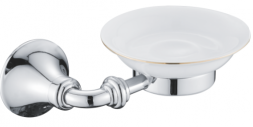 Rose RG1203 Мыльница стеклянная хром
