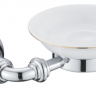 Rose RG1203 Мыльница стеклянная хром Rose RG1203 Мыльница стеклянная хром