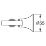 Rose RG1203 Мыльница стеклянная хром Rose RG1203 Мыльница стеклянная хром