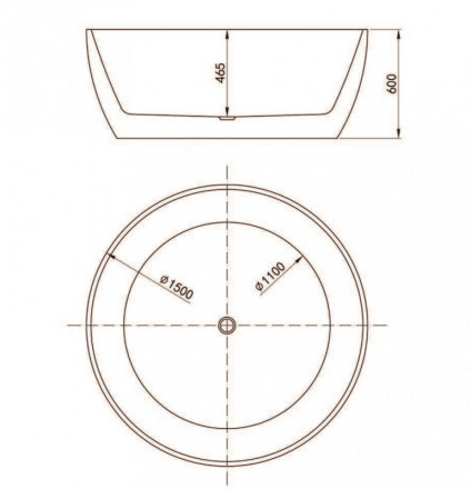 Belbagno BB204 Акриловая ванна 150x150