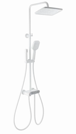 Wonzon &amp; Woghand Muse WW-B3112-MW Душевая система с термостатом белый матовый