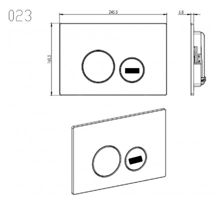 Aquatek  Sensor SE INSE-0000001.36 Инсталляция для подвесного унитаза с сенсорным управлением с панелью смыва