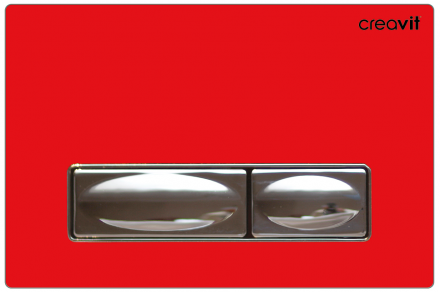 Creavit GP4003.00 Красное стекло Кнопка для инсталляции