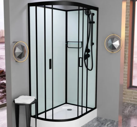 Frank F411R Black 114005 душевая кабина без крыши