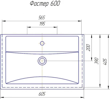 ASB-Mebel Коста 60 Светлый орех тумба под раковину