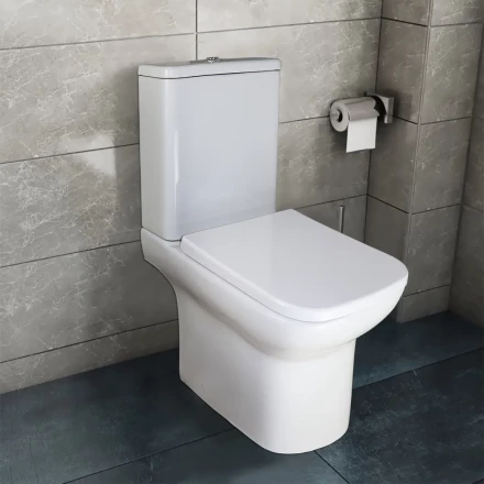 Azario Alba AZ00059264 Унитаз напольный с бачком и сиденьем микролифт