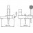 Oras Alessi 8545 смеситель для ванны (с душем)