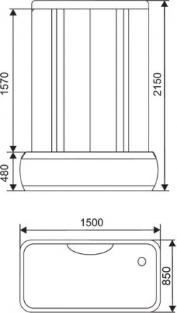 Arcus AS-205 Душевая кабина 150x85