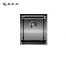 Omoikiri Tadzava 39-U-GM мойка 390x440 вороненая сталь