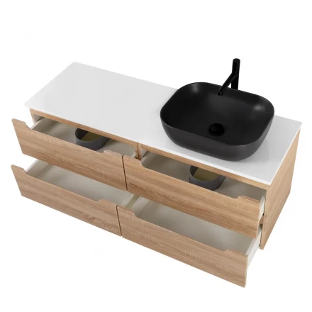 BelBagno KRAFT-600-2C-PIA-RT тумба с керамической раковиной напольная