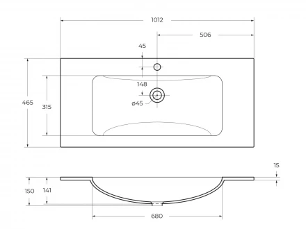 BelBagno KRAFT-900-2C-SO-RT тумба с раковиной подвесная